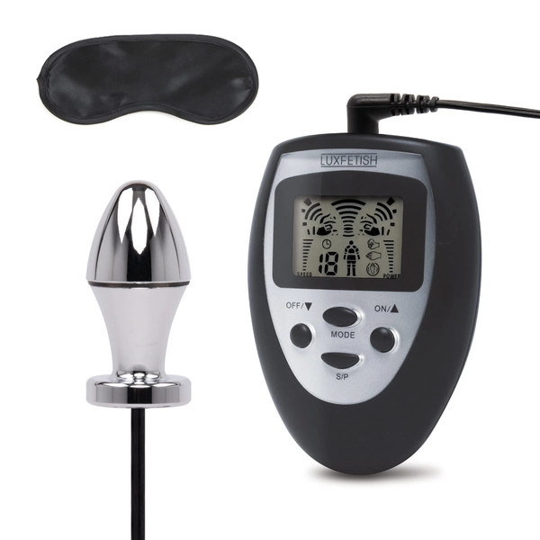 electro-sex shock butt plug with remote control