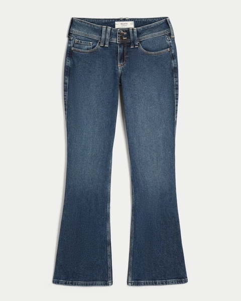 Low-Rise Dark Wash Bootcut Jeans