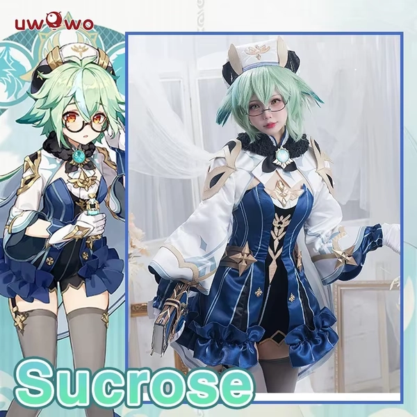 Uwowo sucrose cosplay Genshin impact cosplay Halloween Christmas costume sucrose retro mechanical style outfit - AliExpress 