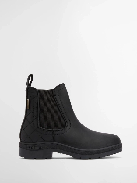 Barbour® Black Amble Leather Chelsea Boot