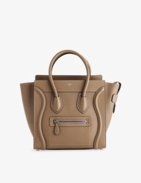 Pre-Loved Celine Micro Luggage Leather Shoulder Bag