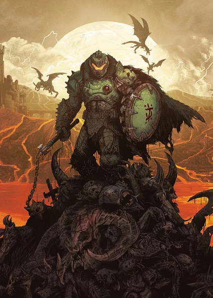 'DOOM: The Dark Ages - Sentinel of Wrath' Poster, picture, metal print, paint by DOOM | Displate