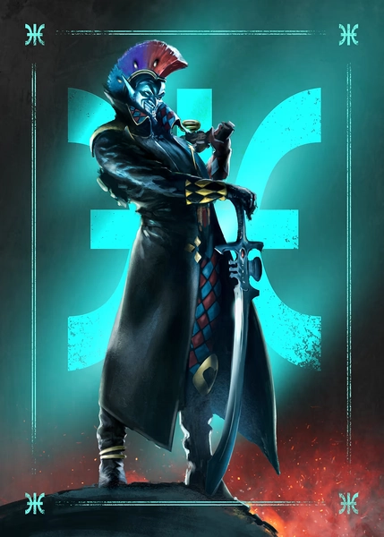 'Harlequin Troupe Master' Poster, picture, metal print, paint by Warhammer | Displate