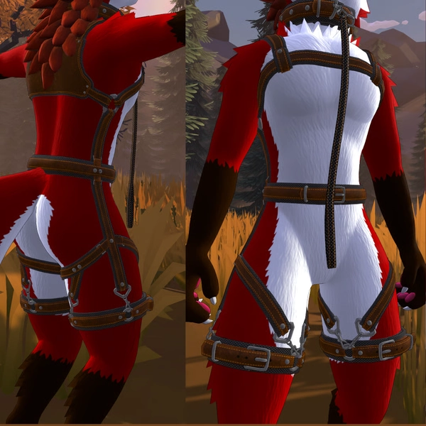 RazHarness - Harness and Collar for VRChat (Look at the avatar list compatibility) by Razra on Jinxxy
