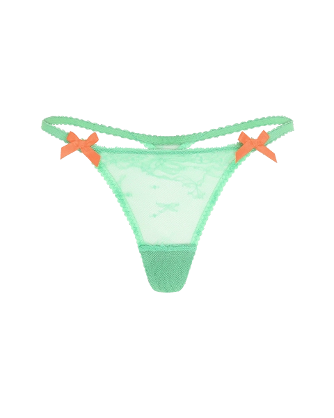 AP | Isedora Thong in Green/Neon Orange