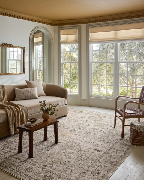 Magnolia Home by Joanna Gaines x Loloi Pace Natural / Stone Area Rug