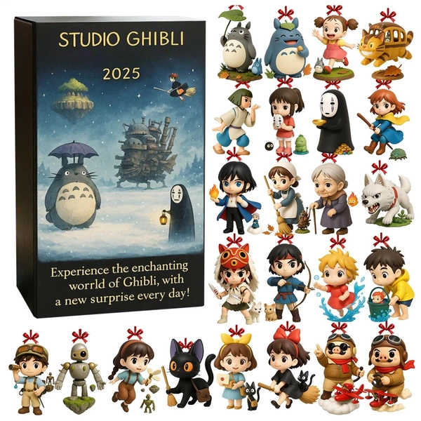 2025 Classic Studio Ghibli Anime Advent Calendar 24 Days Collectibles Decoration