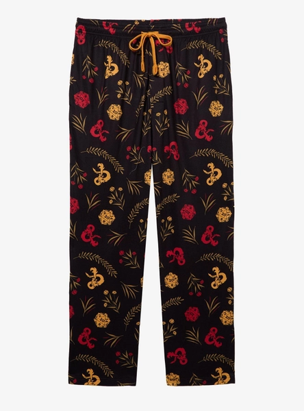 Dungeons & Dragons Floral Allover Print Sleep Pants