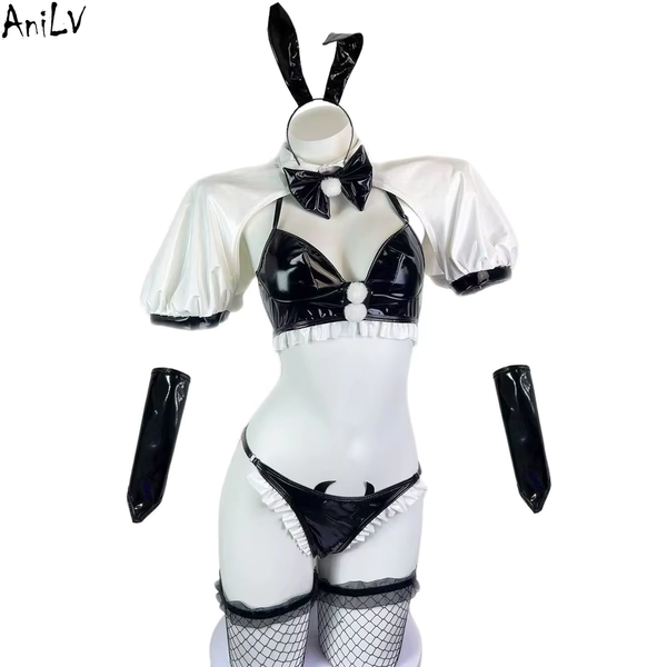 AniLV Japanse Anime Bunny Girl Maid Uniform Kleine Duivel Konijn Outfits Kostuum Cosplay - AliExpress