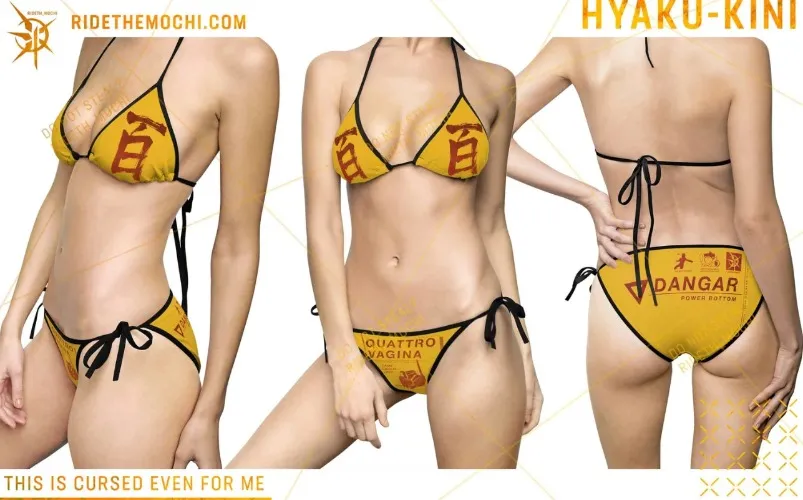hyaku shiki bikini Gundam yellow swimsuit — Rideth_Mochi