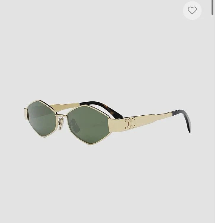 CELINE Metal Triomphe 54MM Geometric Sunglasses 