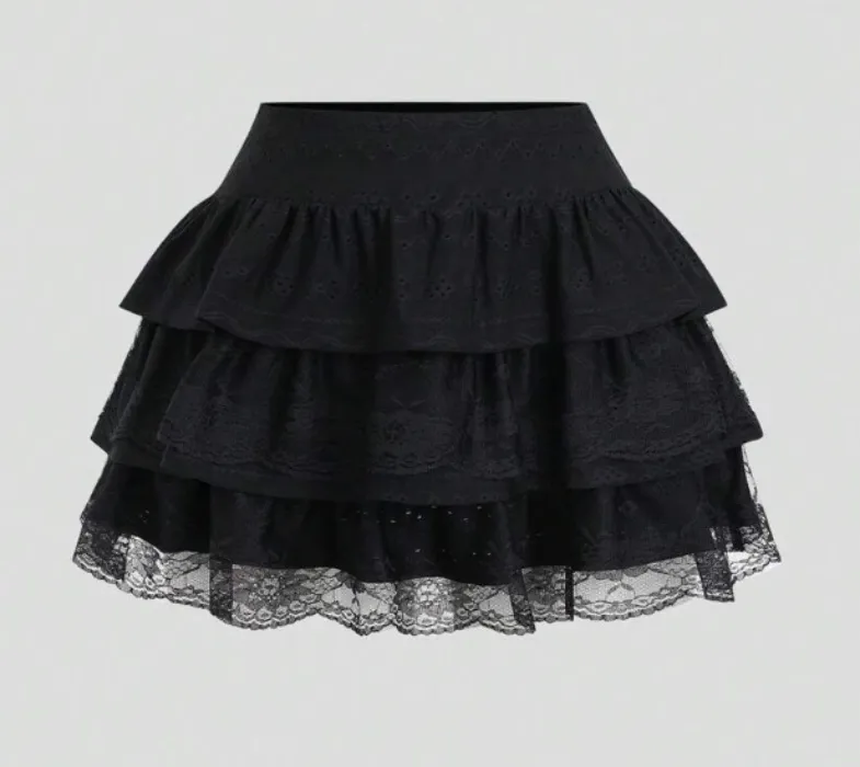 Saia Peplum em Camadas