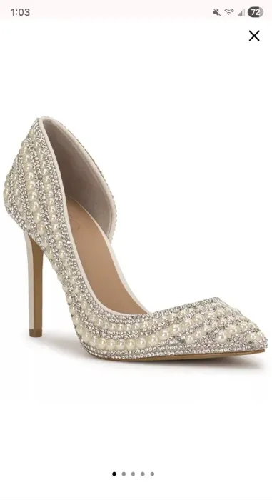 D'orsay pearl heels