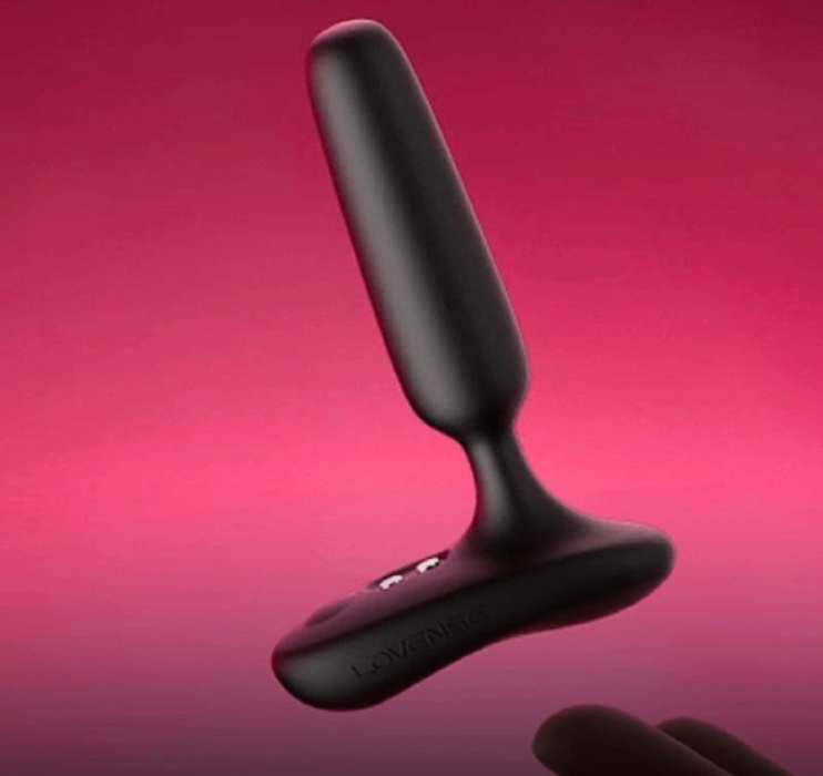 Lovense Glint: Slim 0.8-Inch Remote-Controlled Touch-Responsive Vibrating Butt Plug for Wearable Pleasure