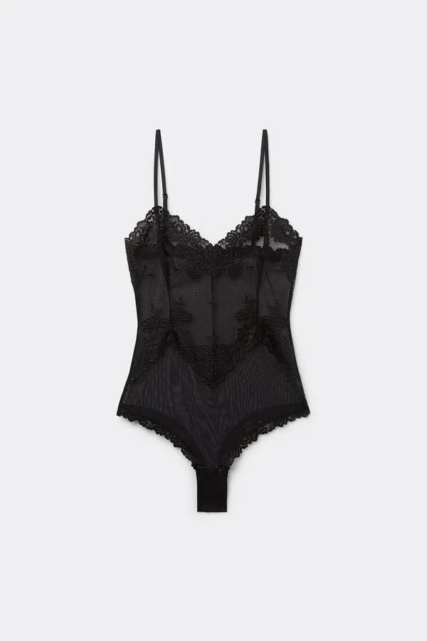 Pretty Flowers Tulle and Lace Bodysuit - Intimissimi