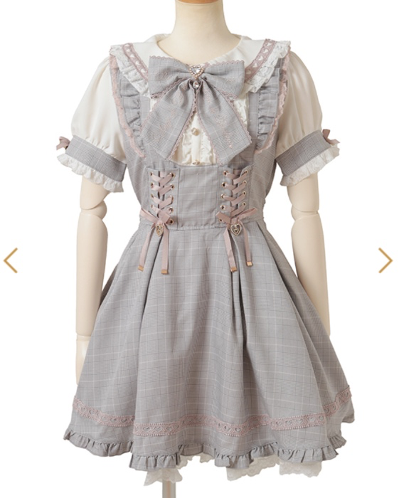 LIZ LISA Official Online Store ｜ Heart Collar Pleate Frill One-piece
