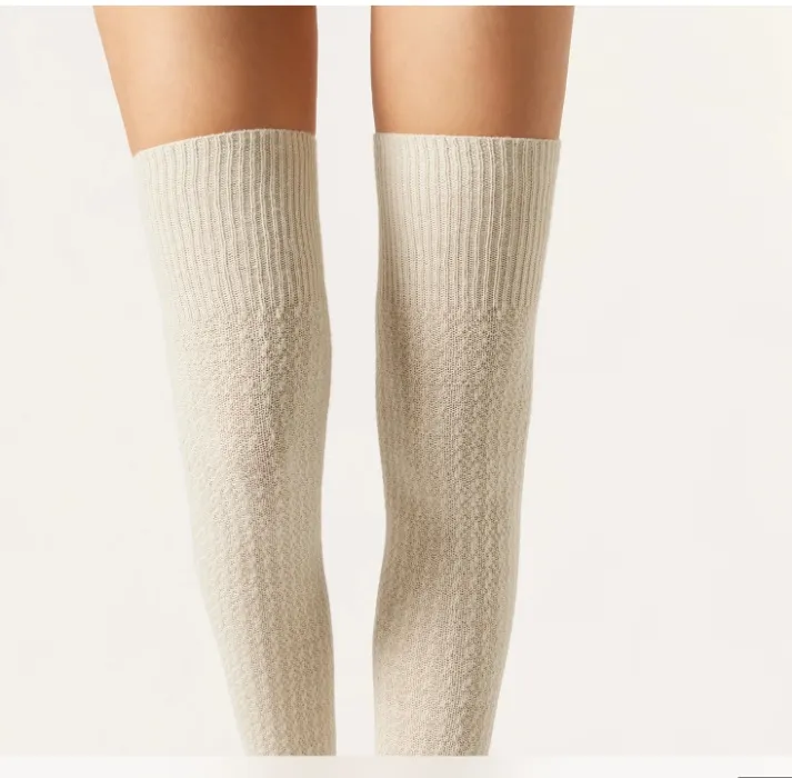 Knee socks with Cashmere
