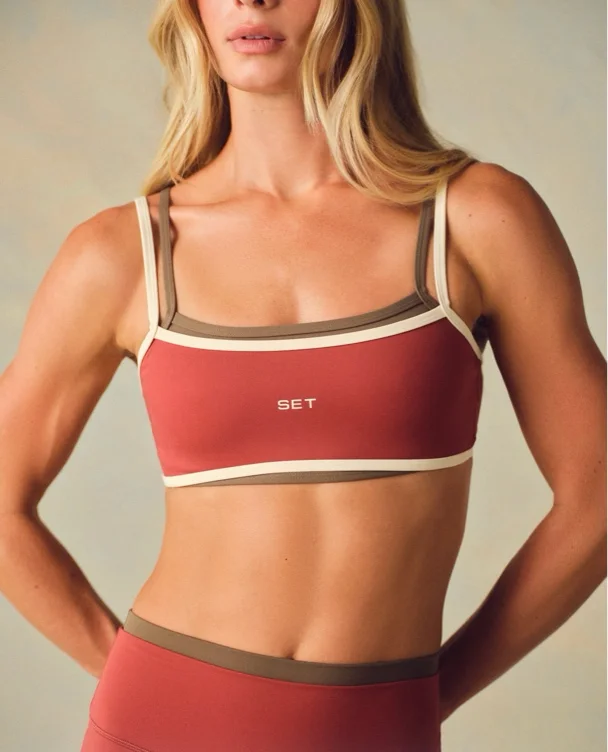 set active | limited edition sportbody sporty strap bra - sweet tea
