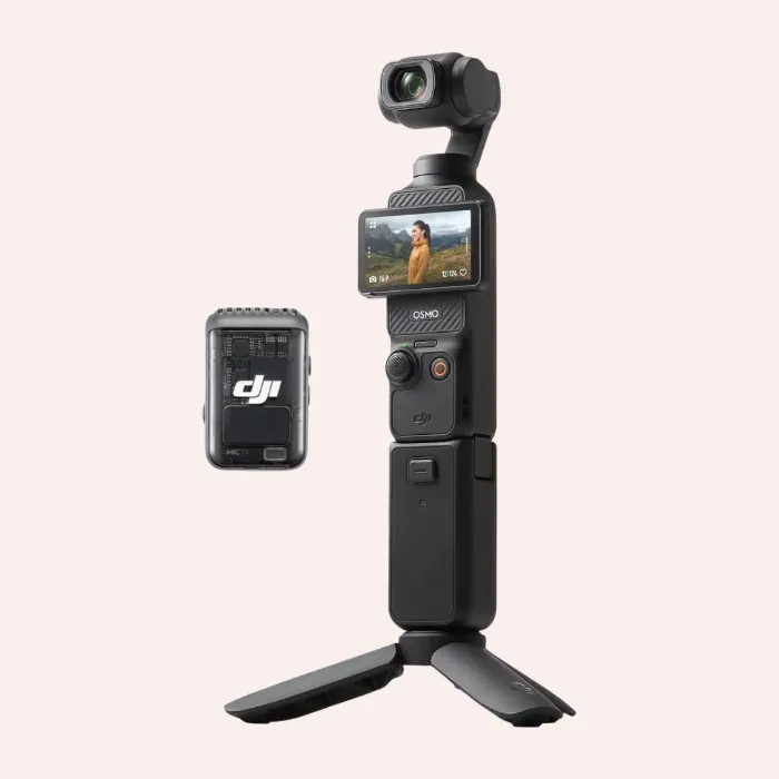 DJI Osmo Pocket 3 Creator Combo, Vlogging Cameras with 1'' CMOS, 4K/120fps Vlog Camera, 3-Axis Stabilization, Face/Object Tracking, Mic Included for Clear Sound, Digital Vlogging Camera for YouTube