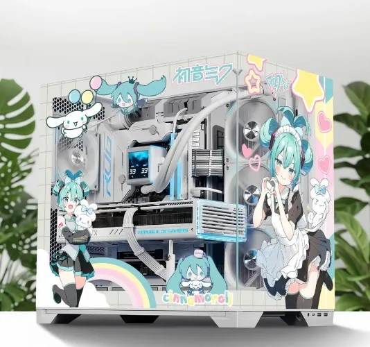 Hatsune Miku x Cinnamoroll PC Case Sticker
