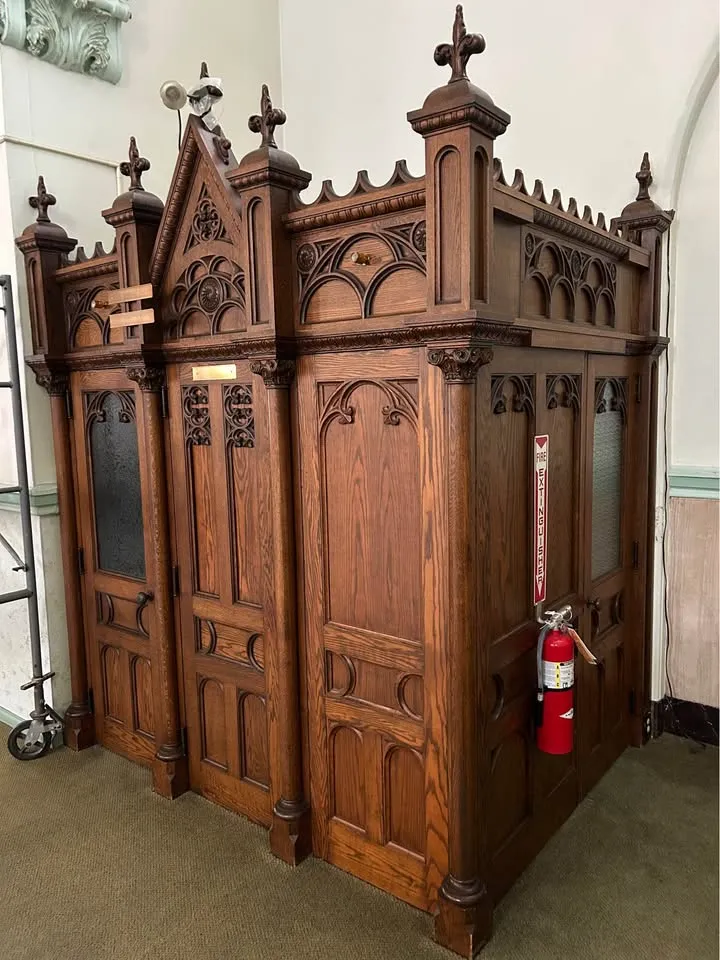 to put towards confessional audiobooth