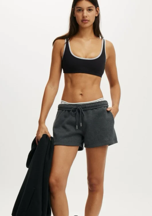 Plush Essential Gym Short Grey