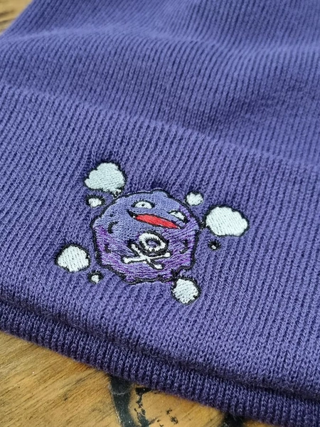 Koffing Hat Embroidered Pokemon Beanie