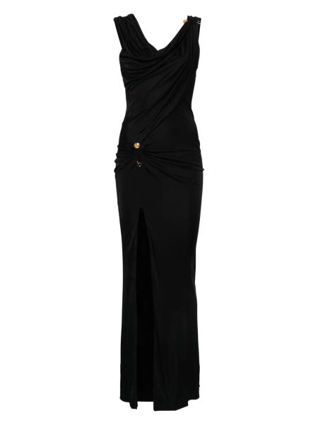 Versace asymmetric neck dress | 38