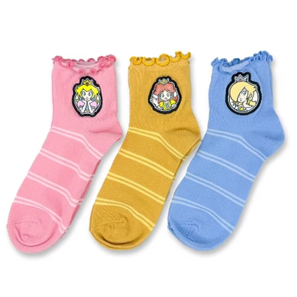 Nintendo Super Mario Princess Mystery Single Quarter Crew Socks