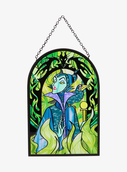 Disney Sleeping Beauty Dragon Flames Stained Glass Wall Art - BoxLunch Exclusive