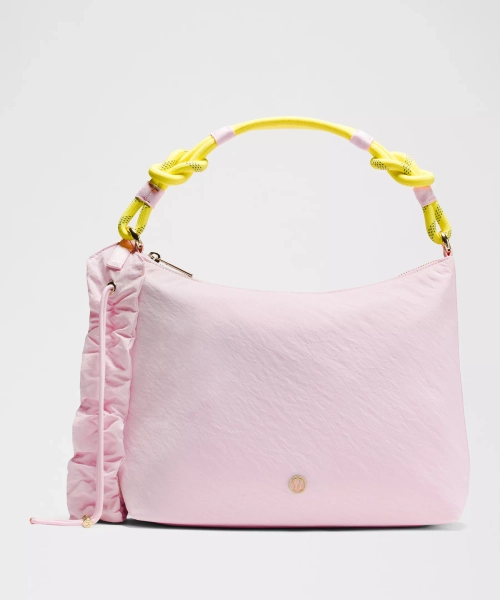 Convertible Ruched Crossbody Bag 6.5L - Blissful Pink/Daisy Glow - ONE SIZE