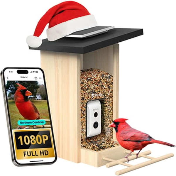 Birdfy Smart Feeder Ebony | PetSmart Black/Tan