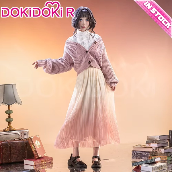 W MAGAZYNIE Strój Cosplay Waguri Kaoruko Anime Kwiat Zapachowy Rozkwita z Dostojnością DokiDoki-R Damski Kostium Halloween Cosplay - AliExpress 200000532