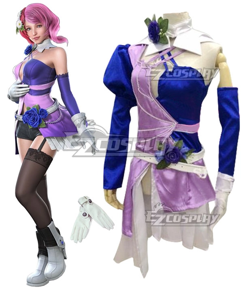 Tekken Tag Tournament 2 Alisa Bosconovitch Cosplay Costume - No Short and Stockings