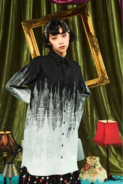 hazama 最後の砦のシャツブラウス | Shop at Mercari from Japan! | Buyee