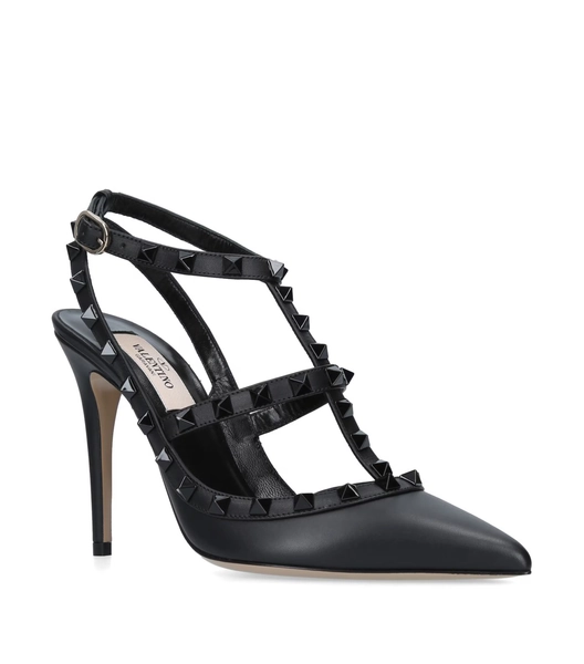 Valentino Garavani Leather Rockstud Heels 100