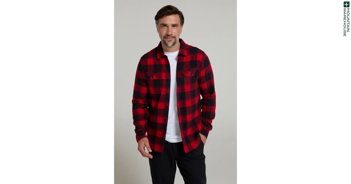 Trace Mens Flannel Long Sleeve Shirt | Mountain Warehouse CA