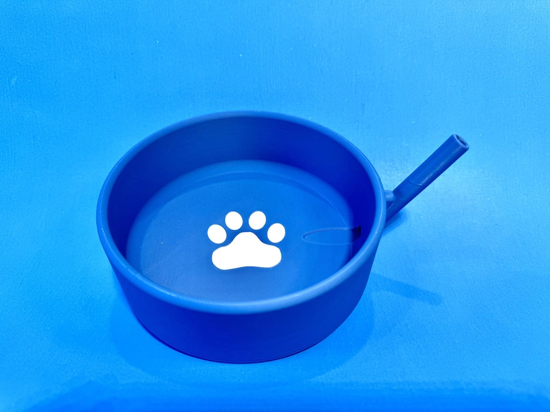 Puppy Bowl With Straw - Pup Play and Furys - Etsy