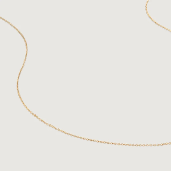 Gold Super Fine Chain Necklace 46cm/18’