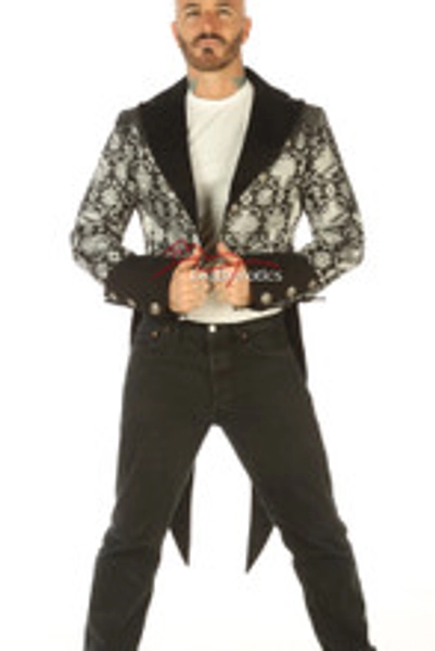 Victorian Silver Circus Tailcoat