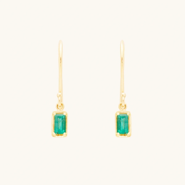 Leone Emerald Drop Earrings (pair)