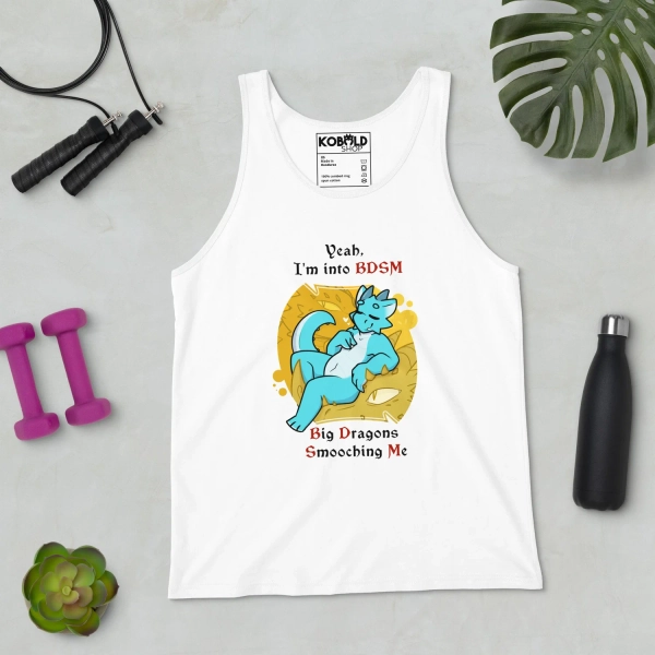 Big Dragons Smooching Me Unisex Tank Top — Kobold Shop