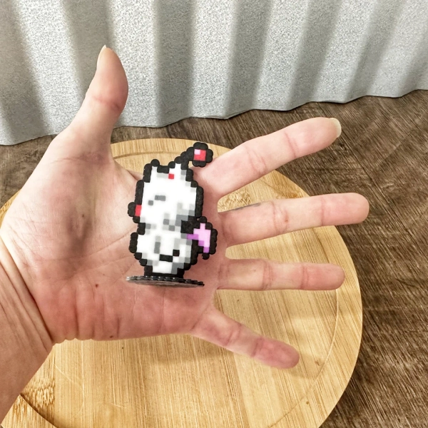 Final Fantasy Video Game Moogle Character | Nerdy Gamer Gift | Video Game Final Fantasy Fan Gift | Retro Arcade Game Decor | Perler Bead - Etsy