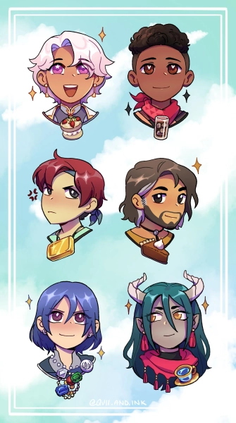 Fields of Mistria Sticker Sheet Bachelors