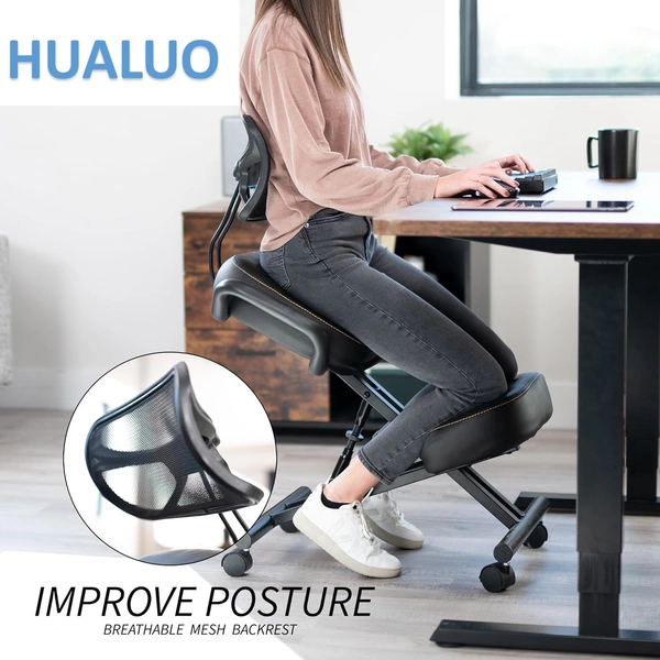 Ergonomic Kneeling Chair with Back Support
