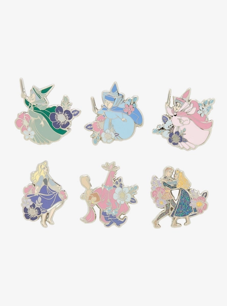 Loungefly Disney Sleeping Beauty Floral Blind Box Enamel Pin
