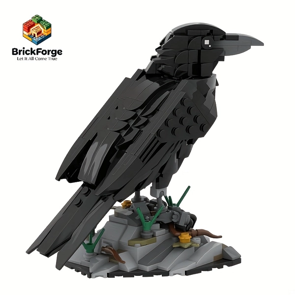 MOC 357pcs Raven Building Blocks Set Animal Model Bird Bricks Best for Christmas, Perfect for Halloween Gifts Birthday GiftMOC Creative Building Block Set