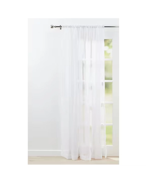 Sheer curtain backdrop