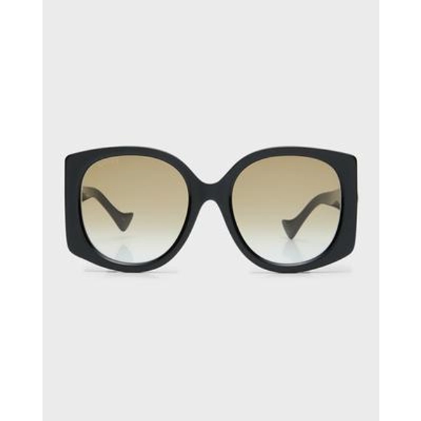 Raised Interlocking GG Acetate Butterfly Sunglasses