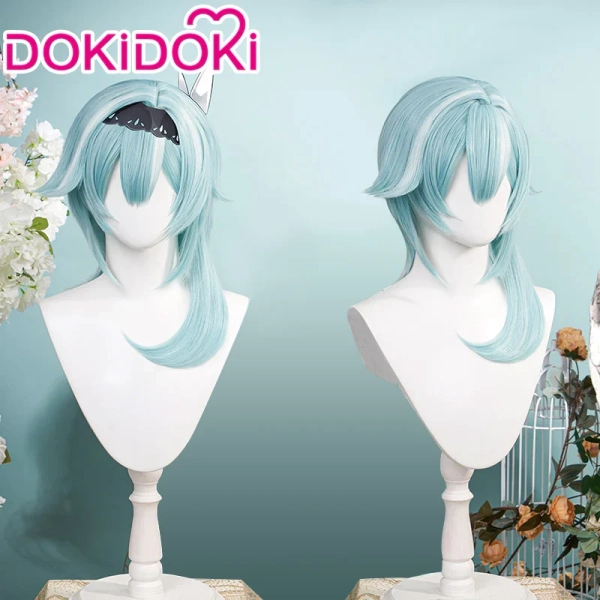 DokiDoki Game Genshin Impact Cosplay  Eula Cosplay Wig Blue Wig - Eula-Order Processing Time Refer to Description Page
